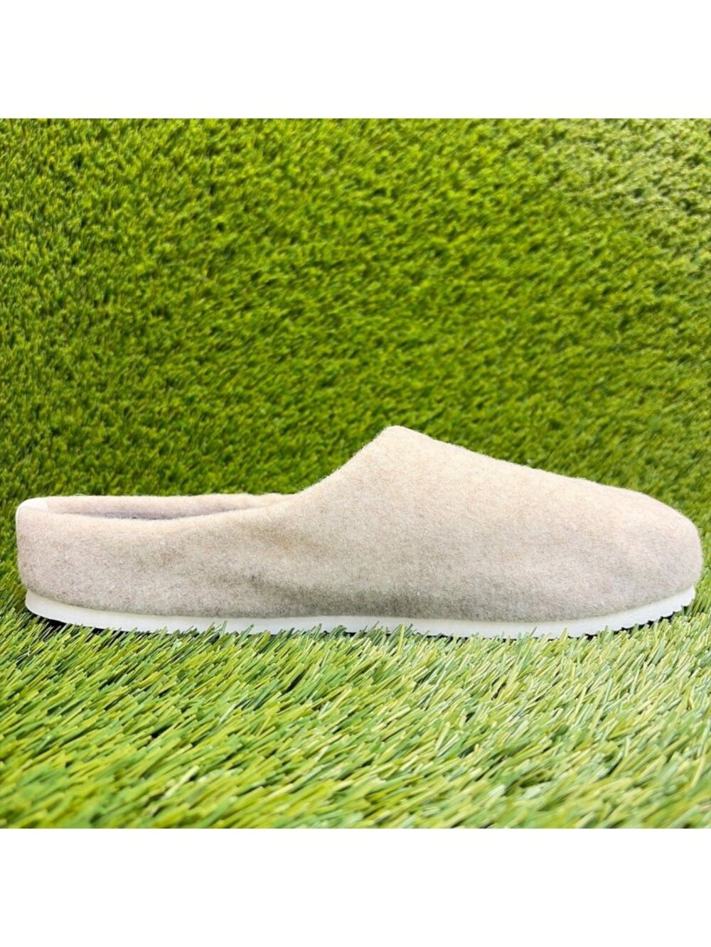 Allbirds Wool Slippers Mens Size 9 Light Tan Casual Comfort Slip On Mule Shoes